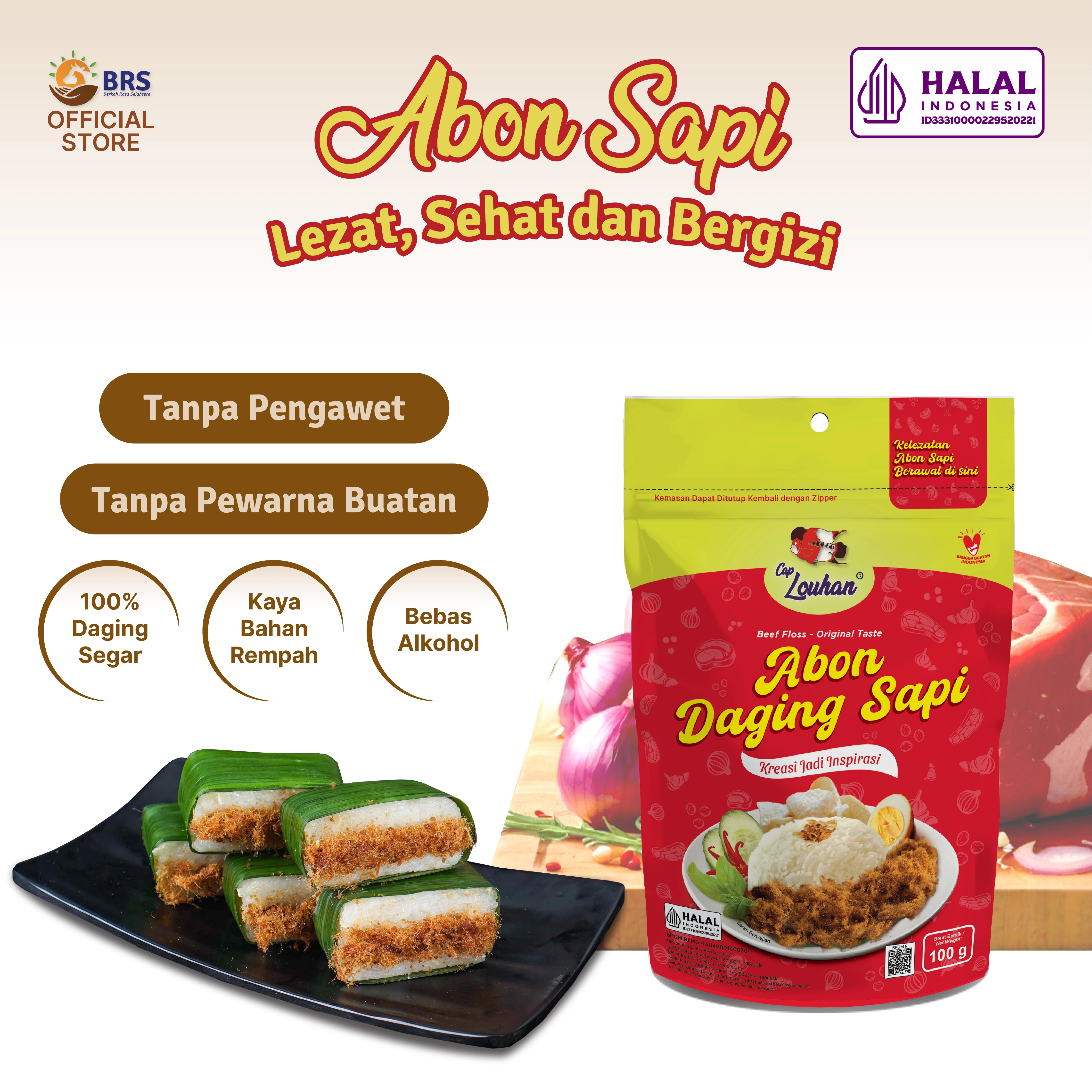 Abon Sapi cap Louhan Pouch